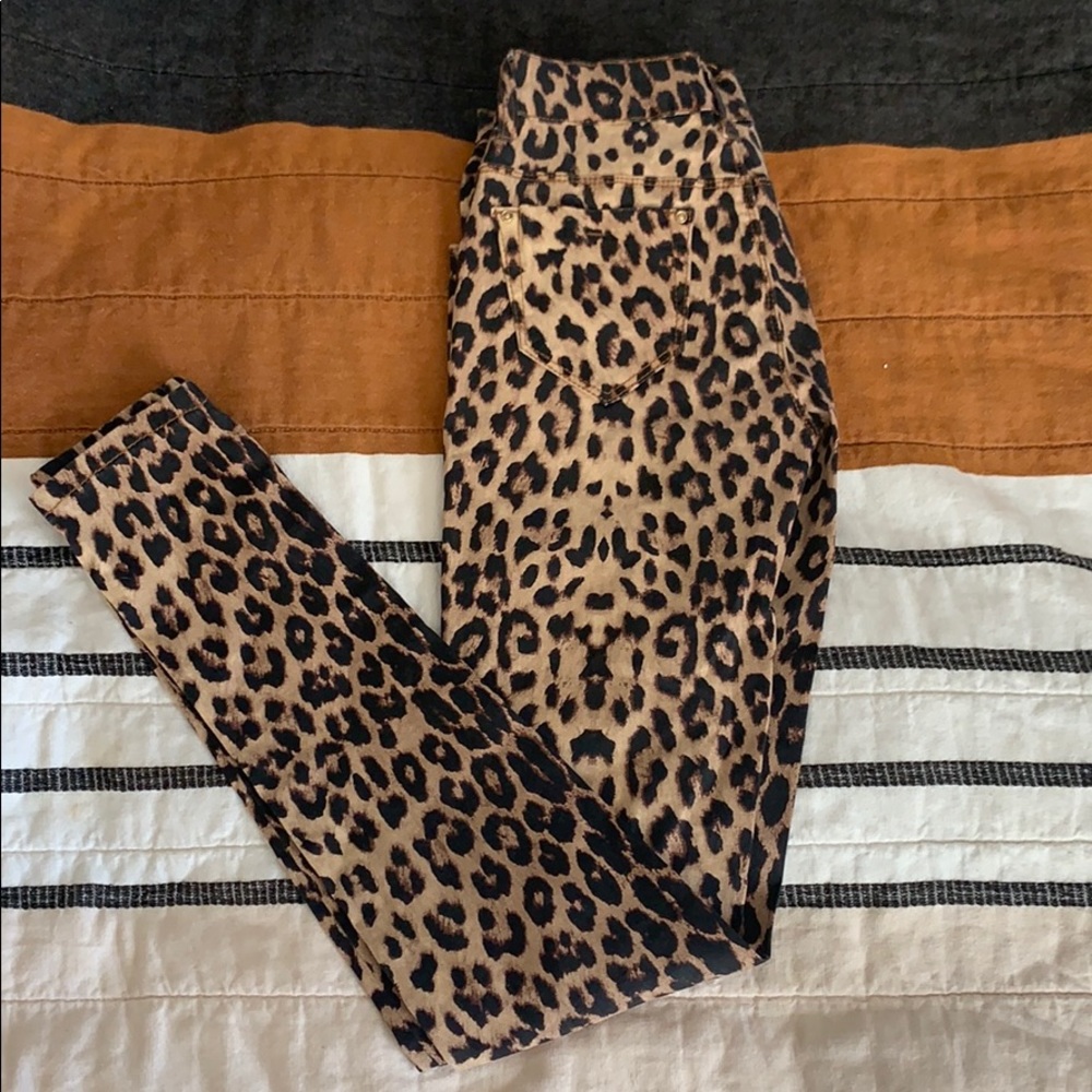 Leopard skinny jean